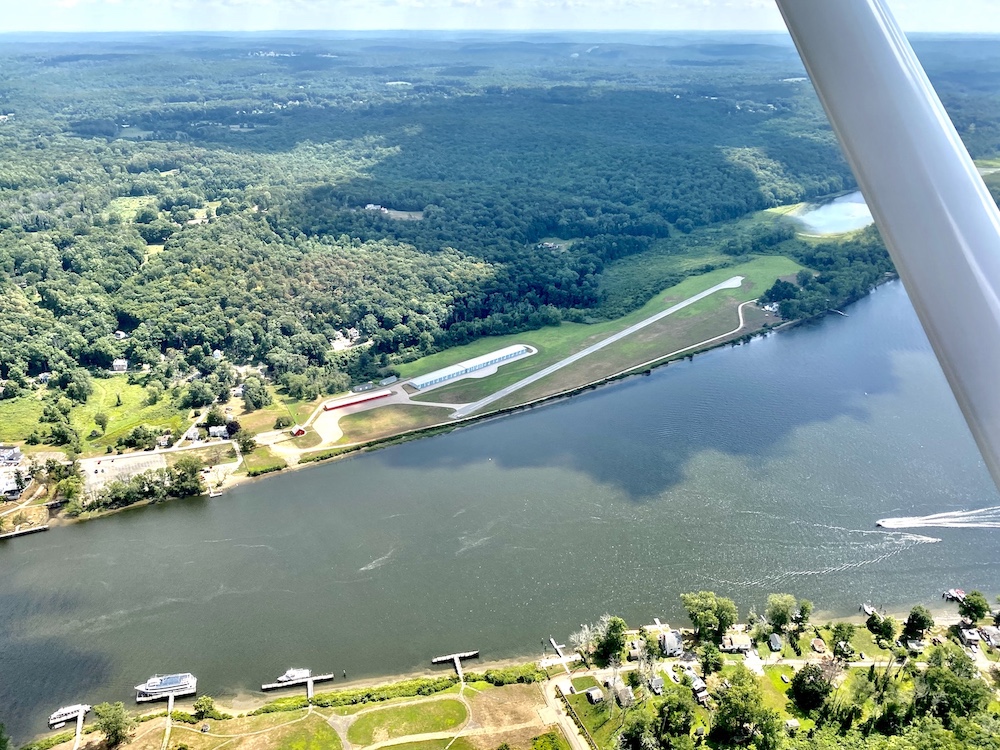 A view of Goodspeed Airport from above