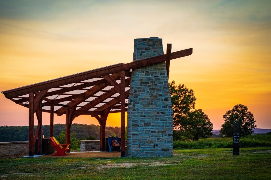 Pilot Pavilion at Trigger Gap Airstrip, AR