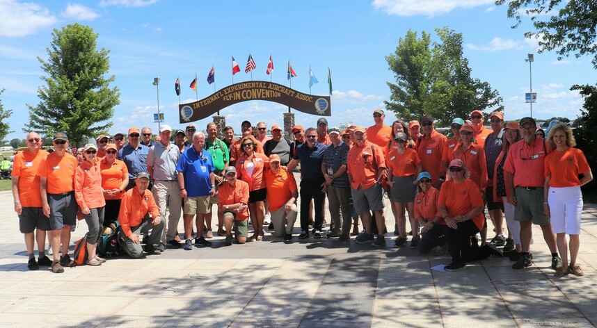 Tile dedication to RAF volunteers at Airventure